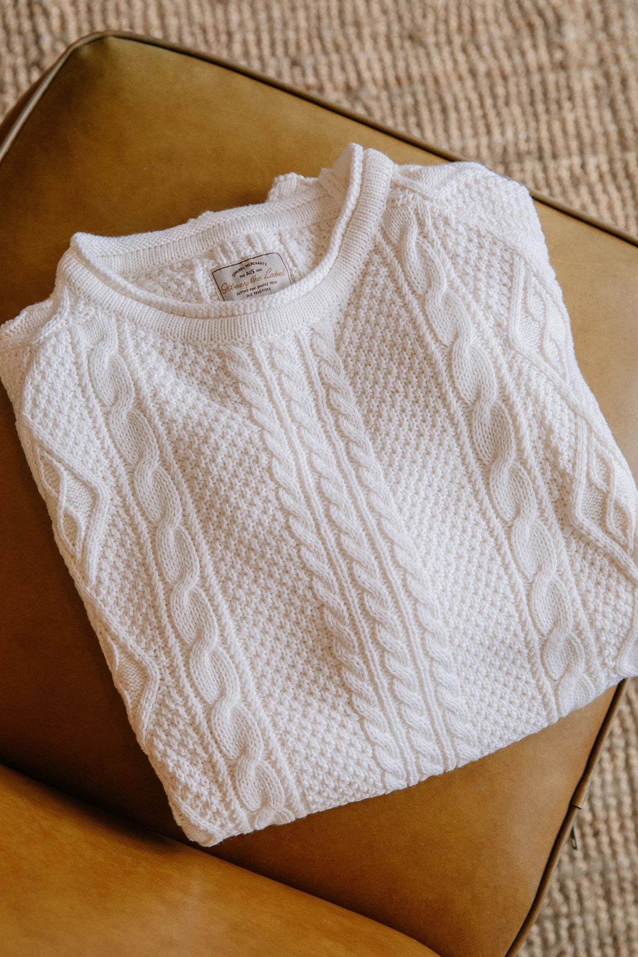 Rory - Unisex Cable Knit Sweater-Western Culture Leather