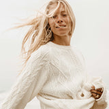 Rory - Unisex Cable Knit Sweater-Western Culture Leather