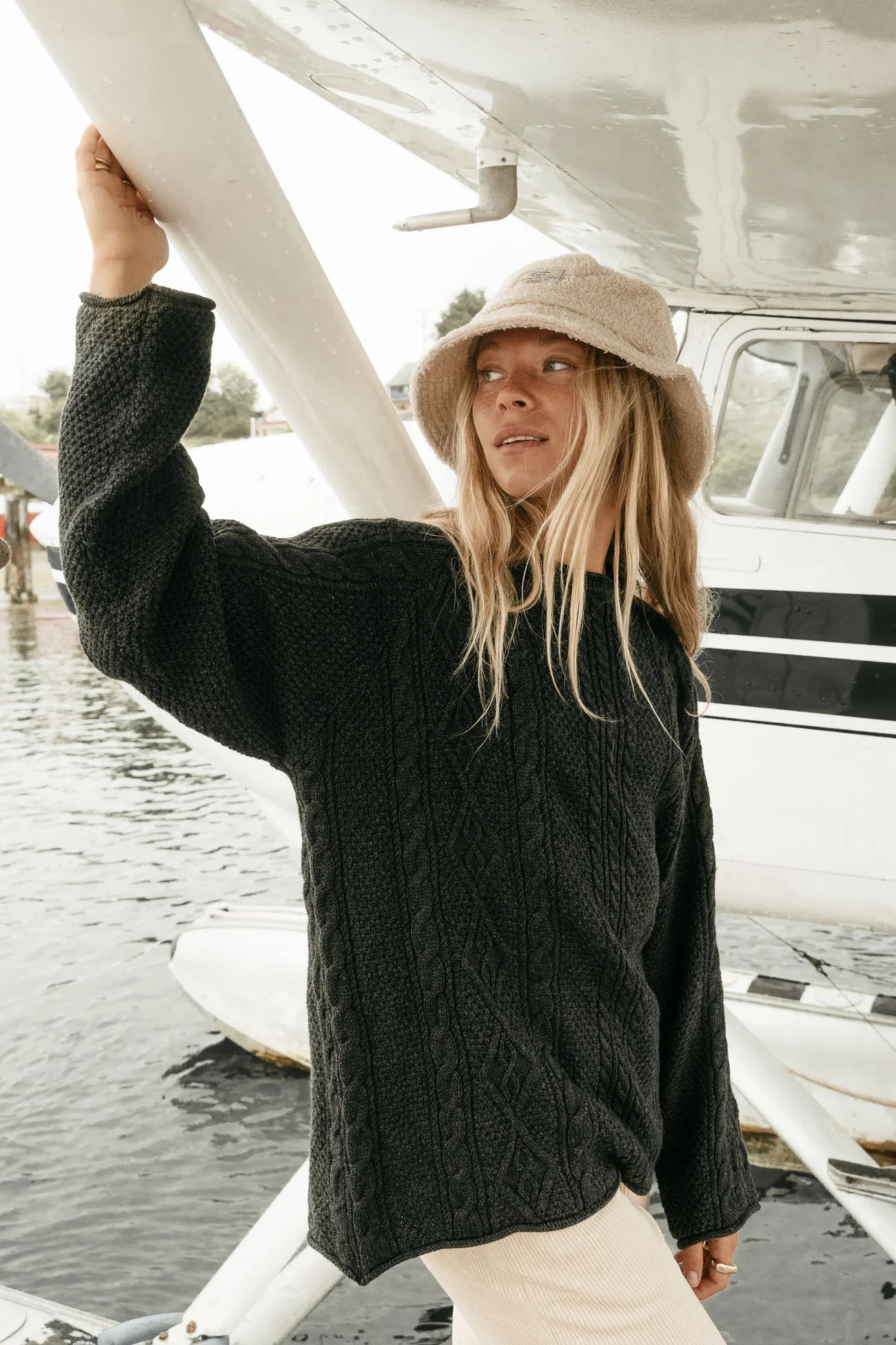 Rory - Unisex Cable Knit Sweater-Western Culture Leather