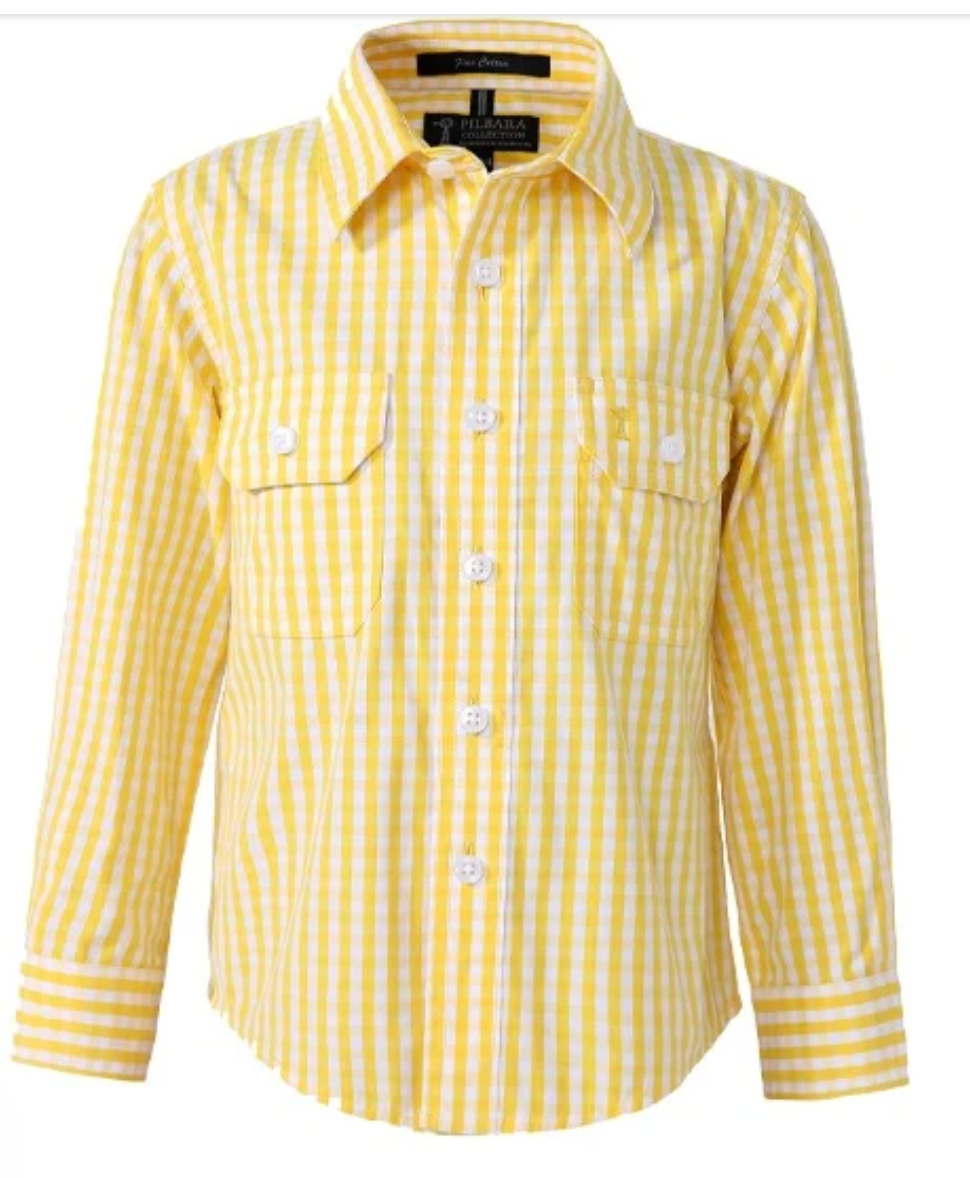 Kids Pilbara Check Shirt-Western Culture Leather