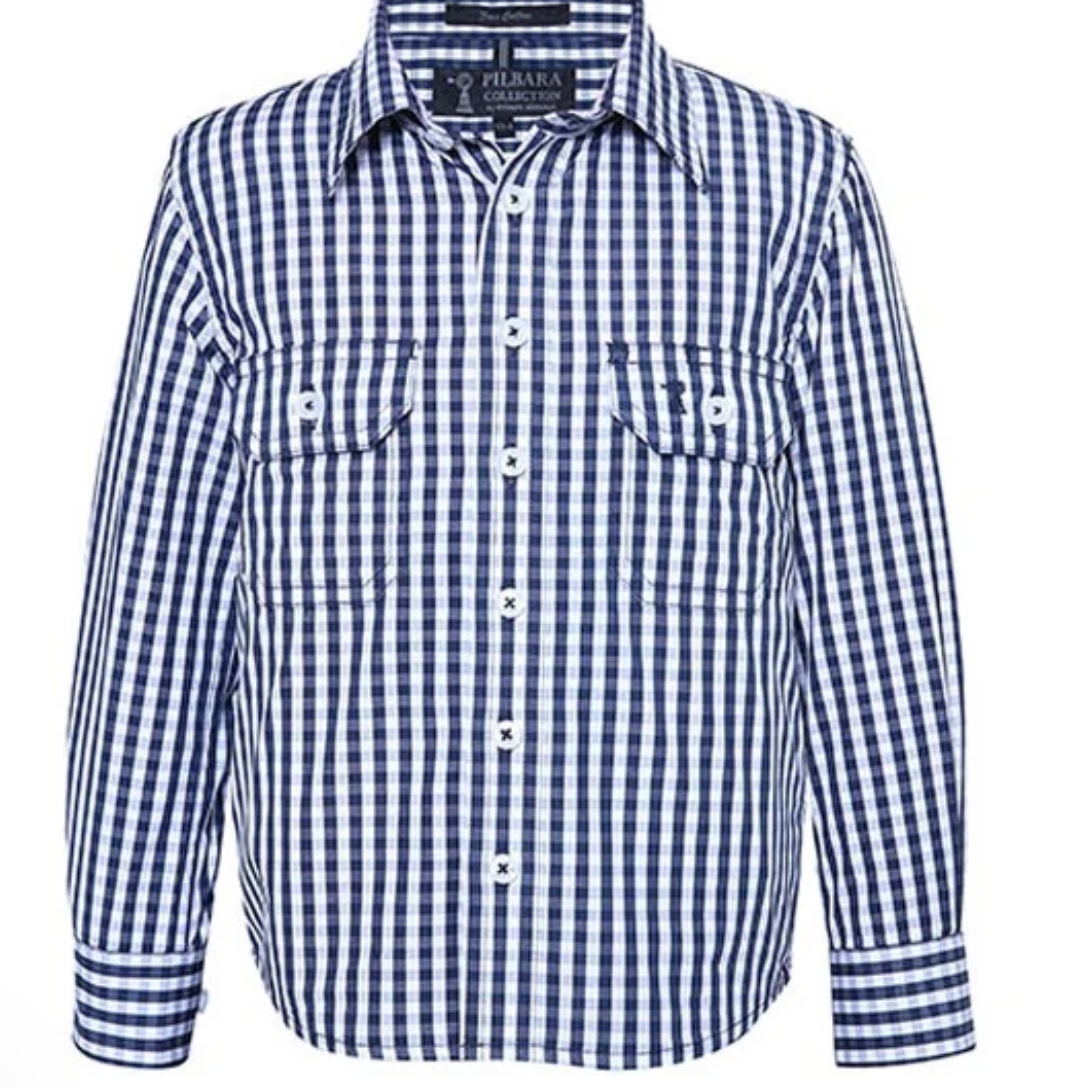 Kids Pilbara Check Shirt-Western Culture Leather