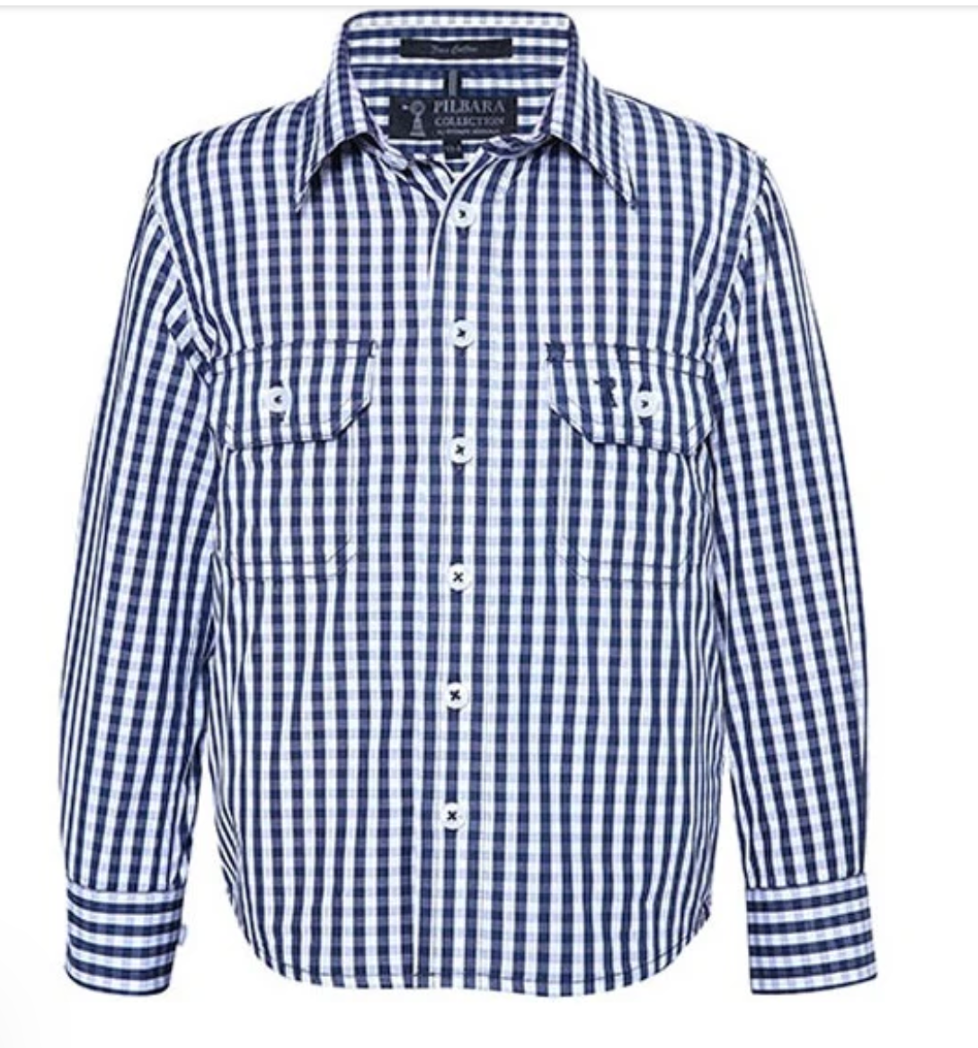 Kids Pilbara Check Shirt-Western Culture Leather