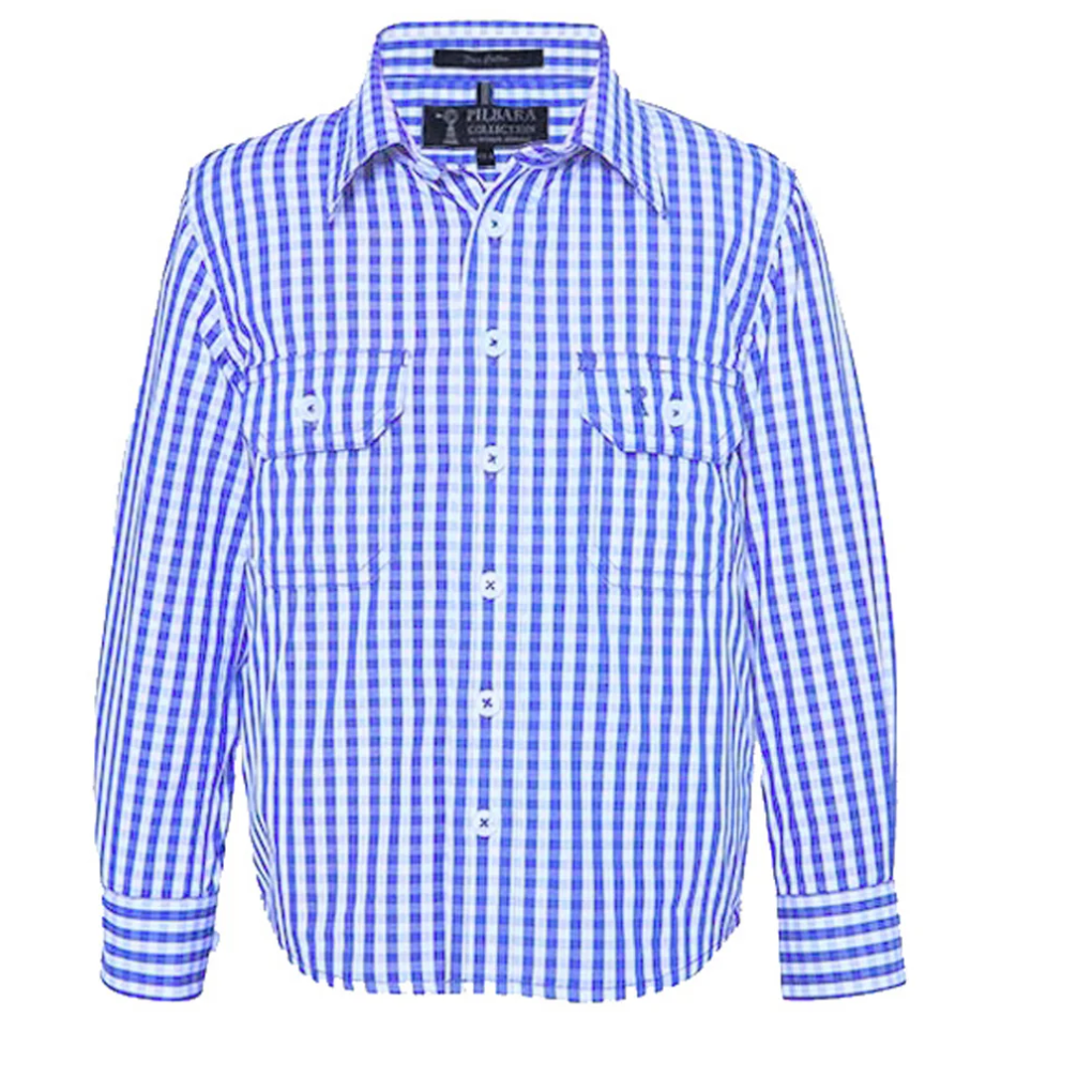 Kids Pilbara Check Shirt-Western Culture Leather