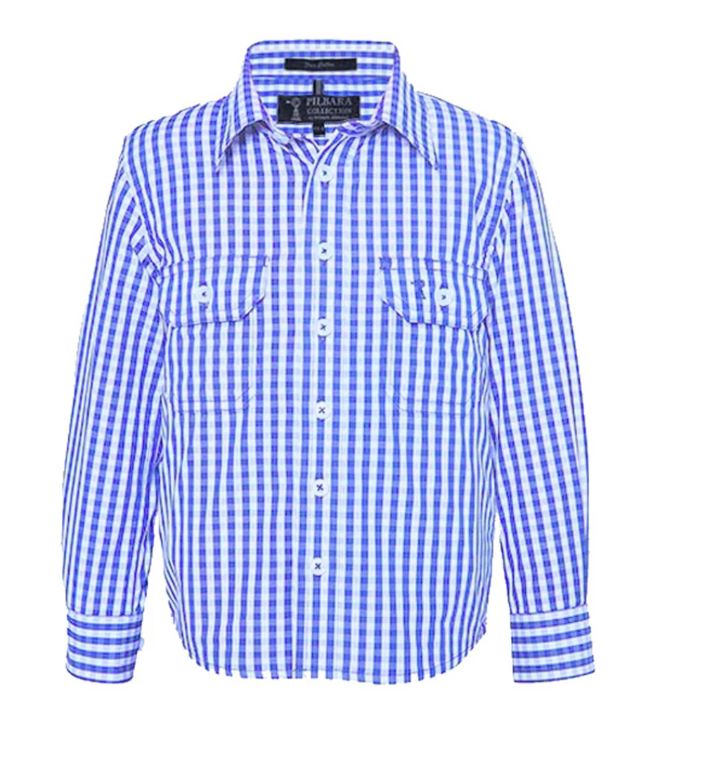 Kids Pilbara Check Shirt-Western Culture Leather