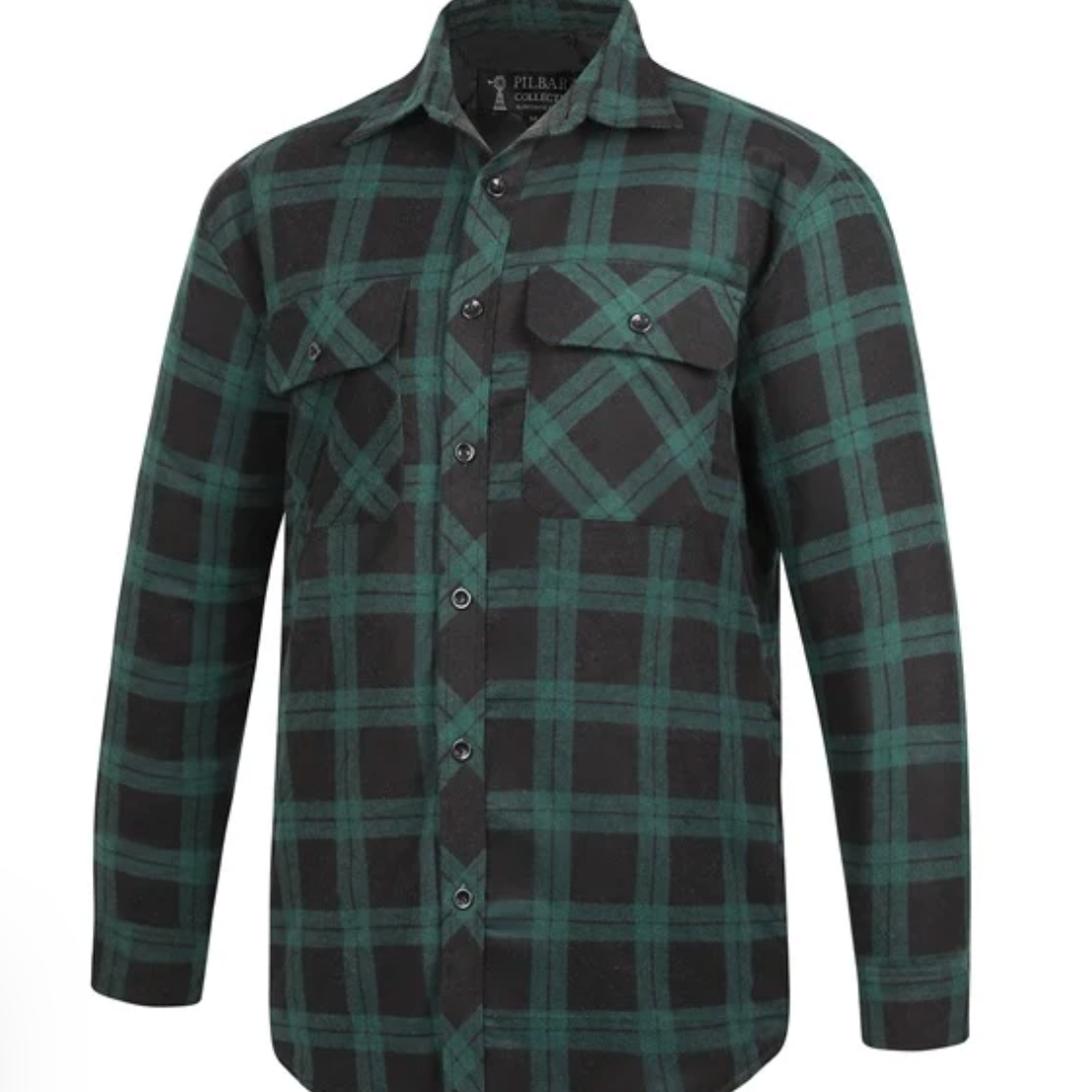 Mens Flannel Check Shirt with WC Logo-Western Culture Leather