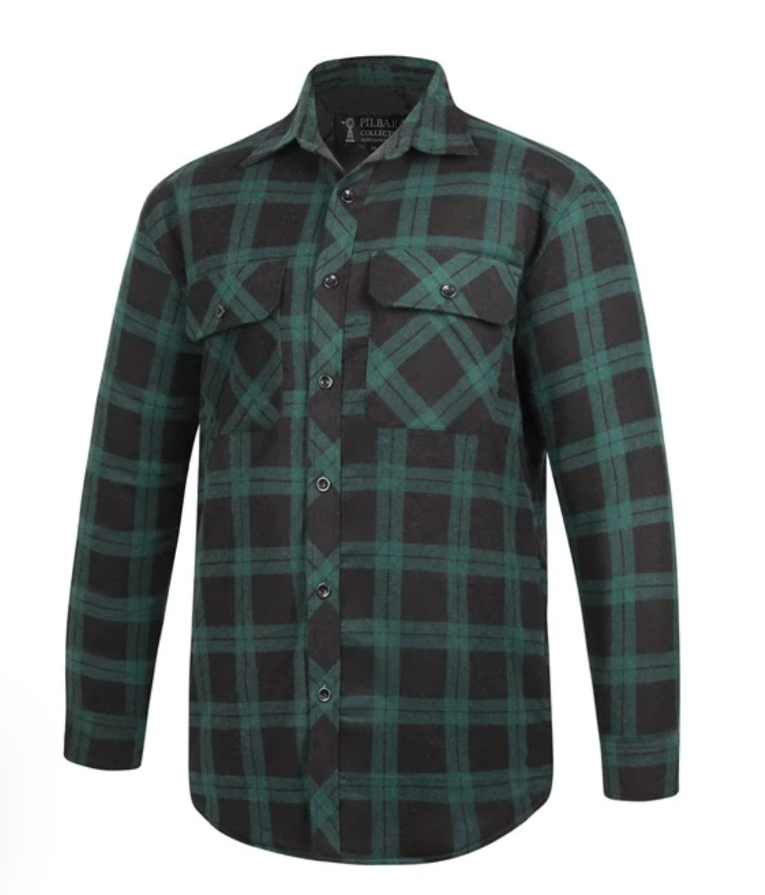 Mens Flannel Check Shirt with WC Logo-Western Culture Leather