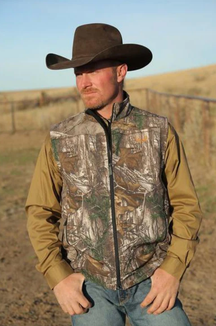 CINCH Mens Hunting Camo Vest-Western Culture Leather
