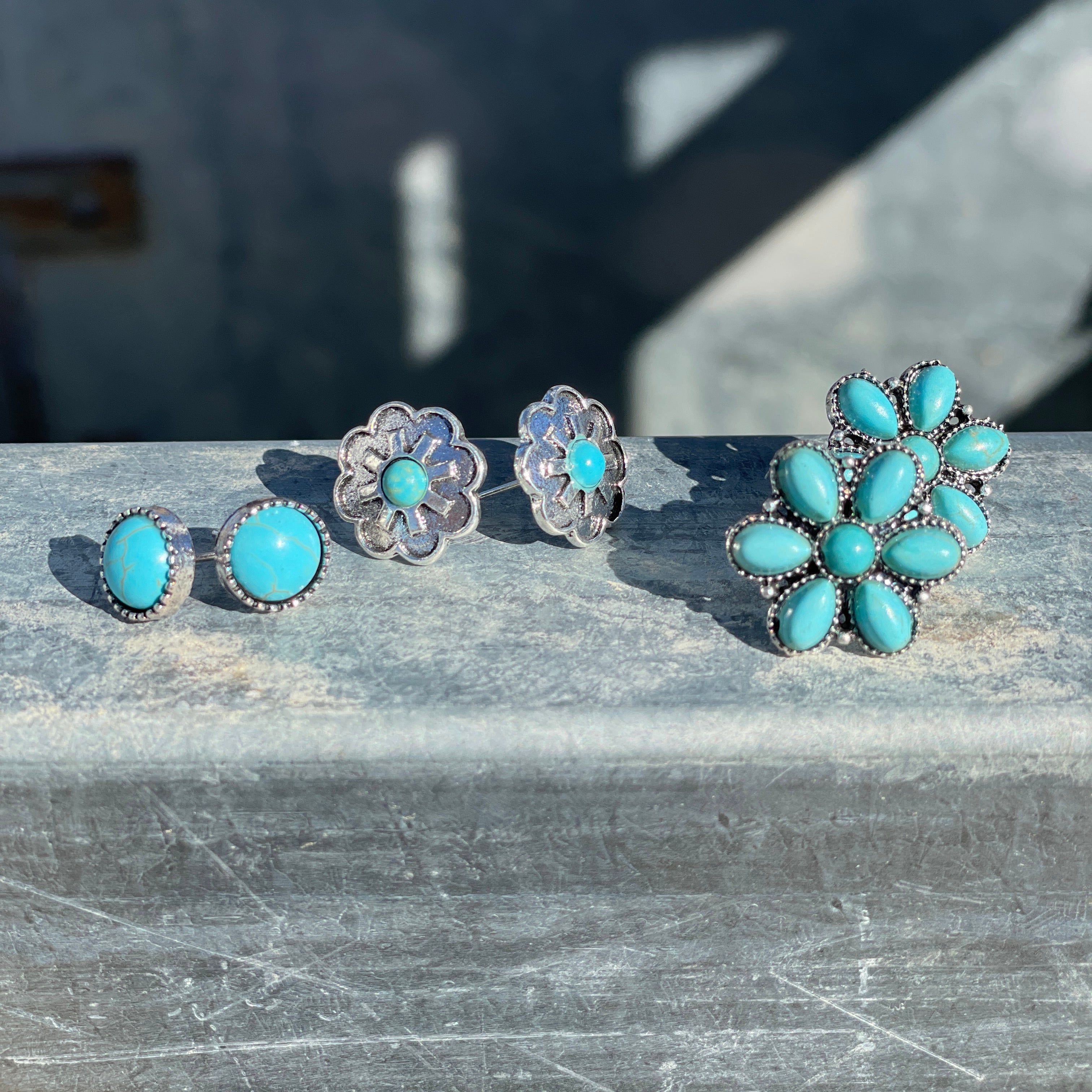 Set of 3 studs-Western Culture Leather