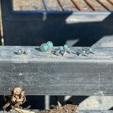 Set of 4 stud earrings-Western Culture Leather