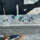 Set of 4 stud earrings-Western Culture Leather