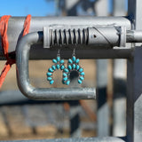Turquoise Squash Drop Earring-Western Culture Leather