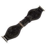 Leather Tooled Watch Band-Western Culture Leather