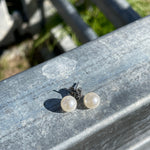 Fresh Water Pearl Stud Earrings-Western Culture Leather