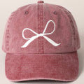 Rose Pink Ribbon Cap-Western Culture Leather