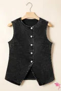Addy Denim Vest-Western Culture Leather