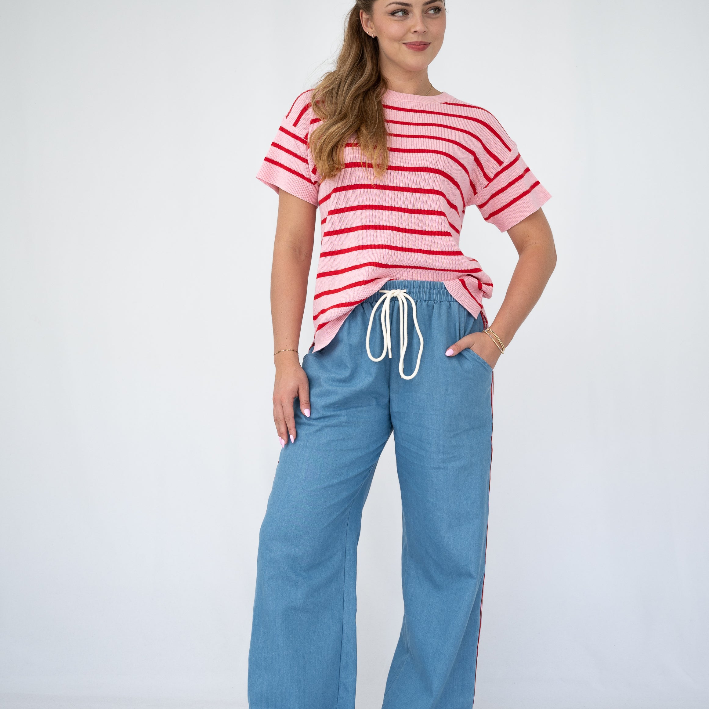 Cherry Denim Pants-Western Culture Leather