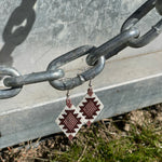 Beaded Diamond Earring-Western Culture Leather