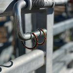 Medium Beaded Hoop Earrings-Western Culture Leather