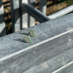 Beaded Stud Earrings-Western Culture Leather