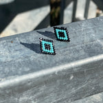 Beaded Stud Earrings-Western Culture Leather