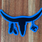 WC horn logo sticker-Western Culture Leather