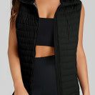 Black Puffer Vest-Western Culture Leather