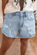 Daisy Denim Shorts-Western Culture Leather