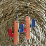 Cactus earrings-Western Culture Leather