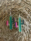 Cactus earrings-Western Culture Leather