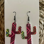 Cactus earrings-Western Culture Leather