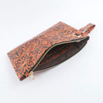 Vintage Floral Wristlet Clutch-Western Culture Leather