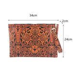 Vintage Floral Wristlet Clutch-Western Culture Leather