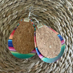 Mexican teardrop earring-Western Culture Leather
