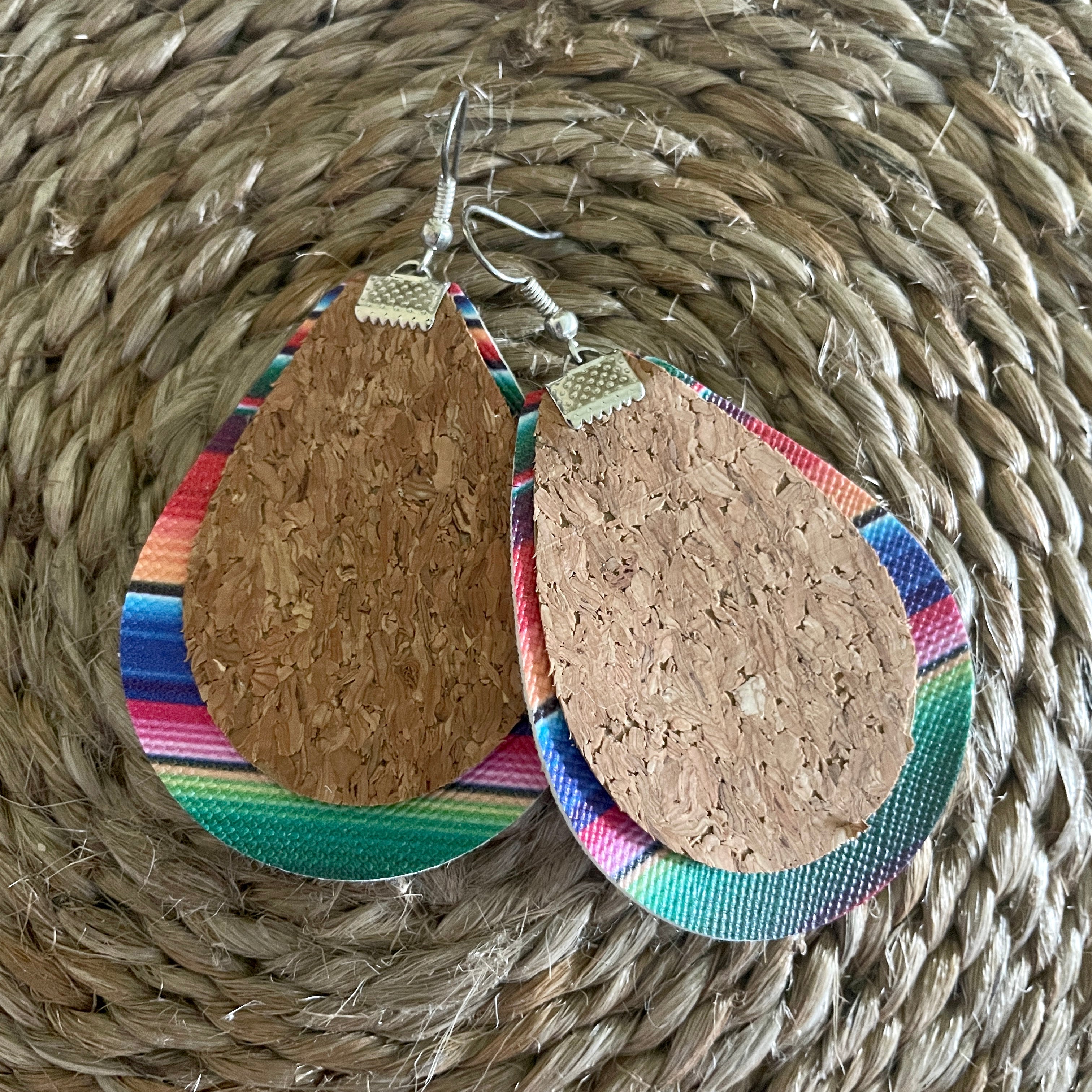 Mexican teardrop earring-Western Culture Leather
