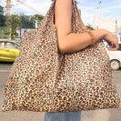 Leopard Print Shopping Tote-Western Culture Leather