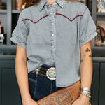 Jocelyn Denim Shirt-Western Culture Leather