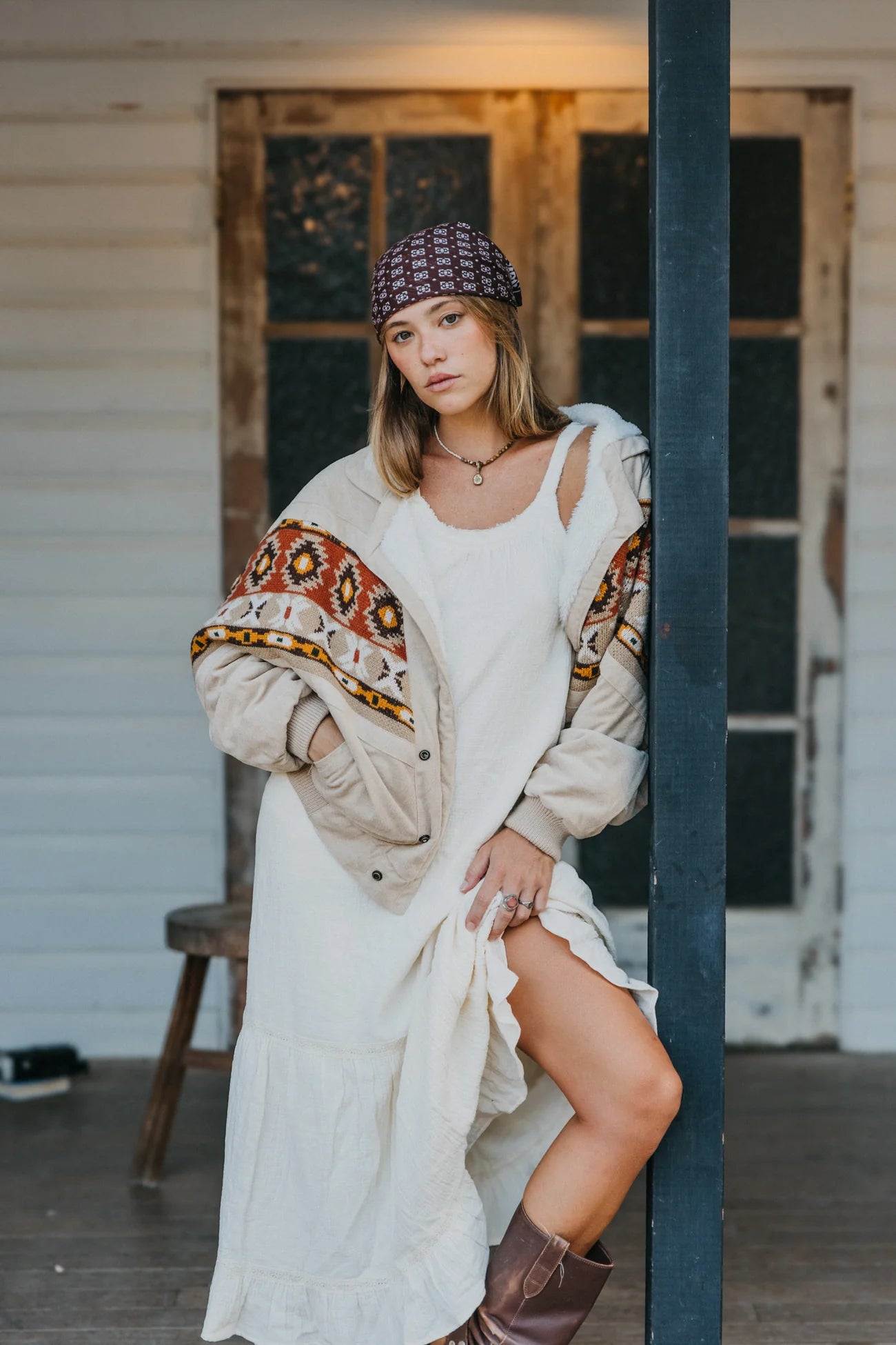 Signature Rarebird Cream Jacket - Unisex-Western Culture Leather