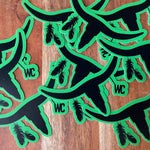 WC horn logo sticker-Western Culture Leather