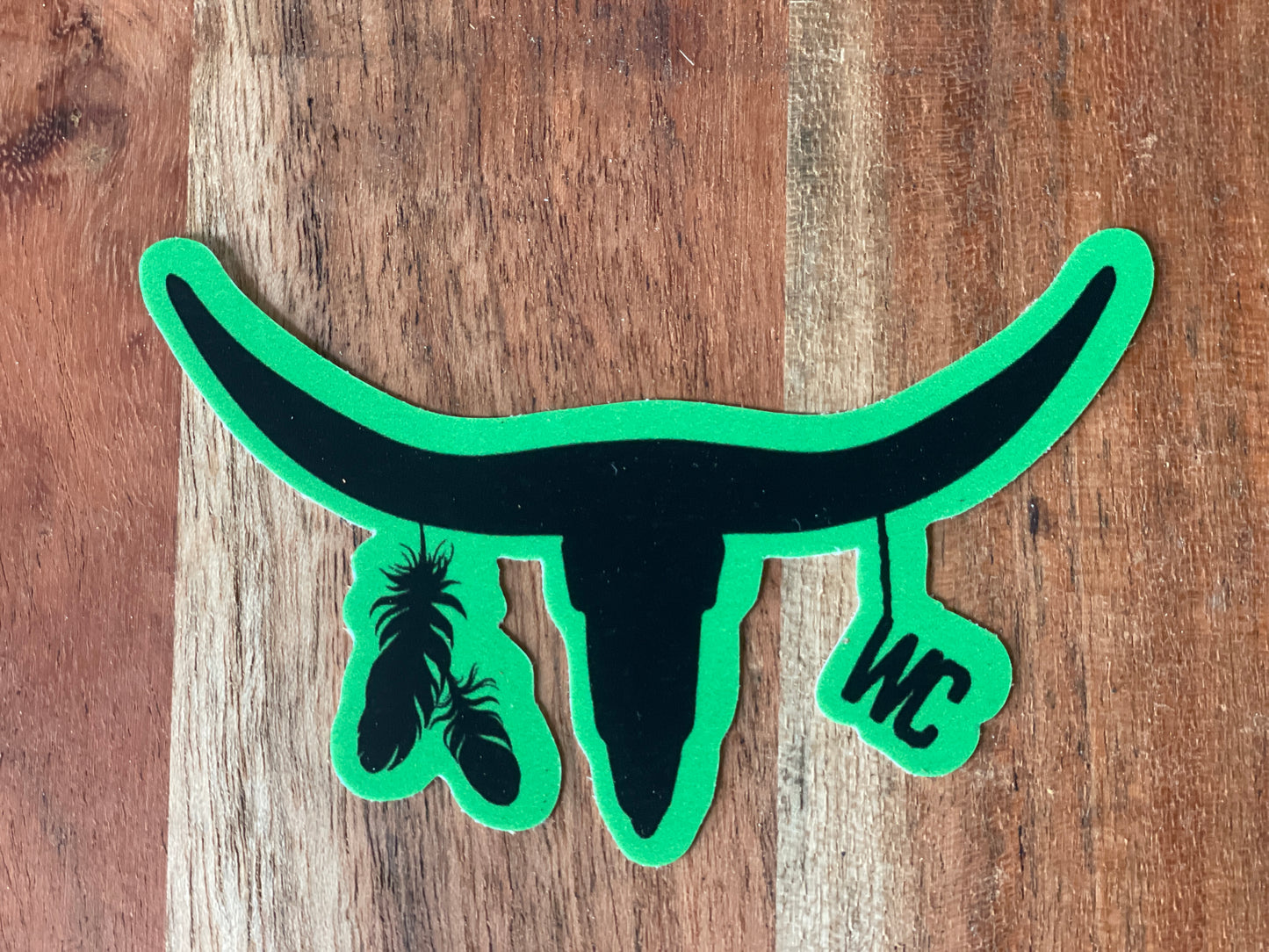 WC horn logo sticker-Western Culture Leather