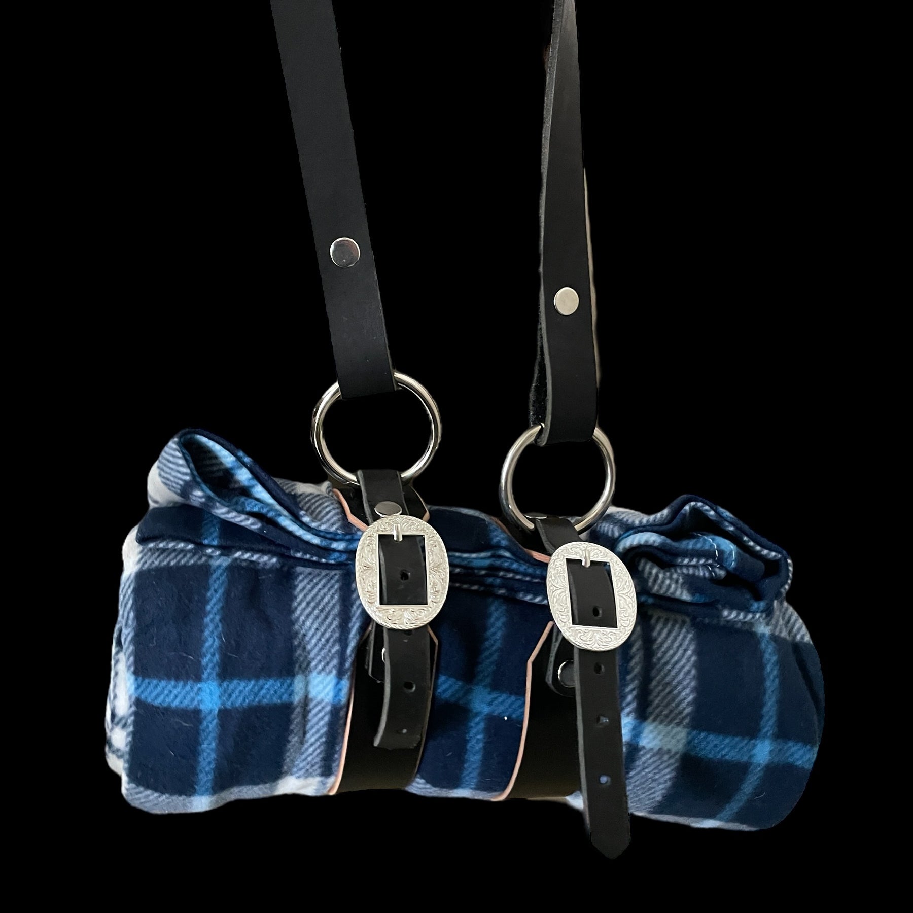 Leather Carry Picnic Blanket Roll-Western Culture Leather
