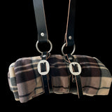 Leather Carry Picnic Blanket Roll-Western Culture Leather