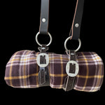 Leather Carry Picnic Blanket Roll-Western Culture Leather