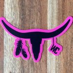 WC horn logo sticker-Western Culture Leather
