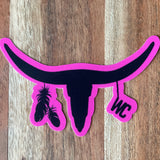 WC horn logo sticker-Western Culture Leather