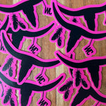 WC horn logo sticker-Western Culture Leather