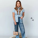 Kitty Fly Ranch Ladies Blouse-Western Culture Leather