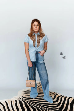 Kitty Fly Ranch Ladies Blouse-Western Culture Leather