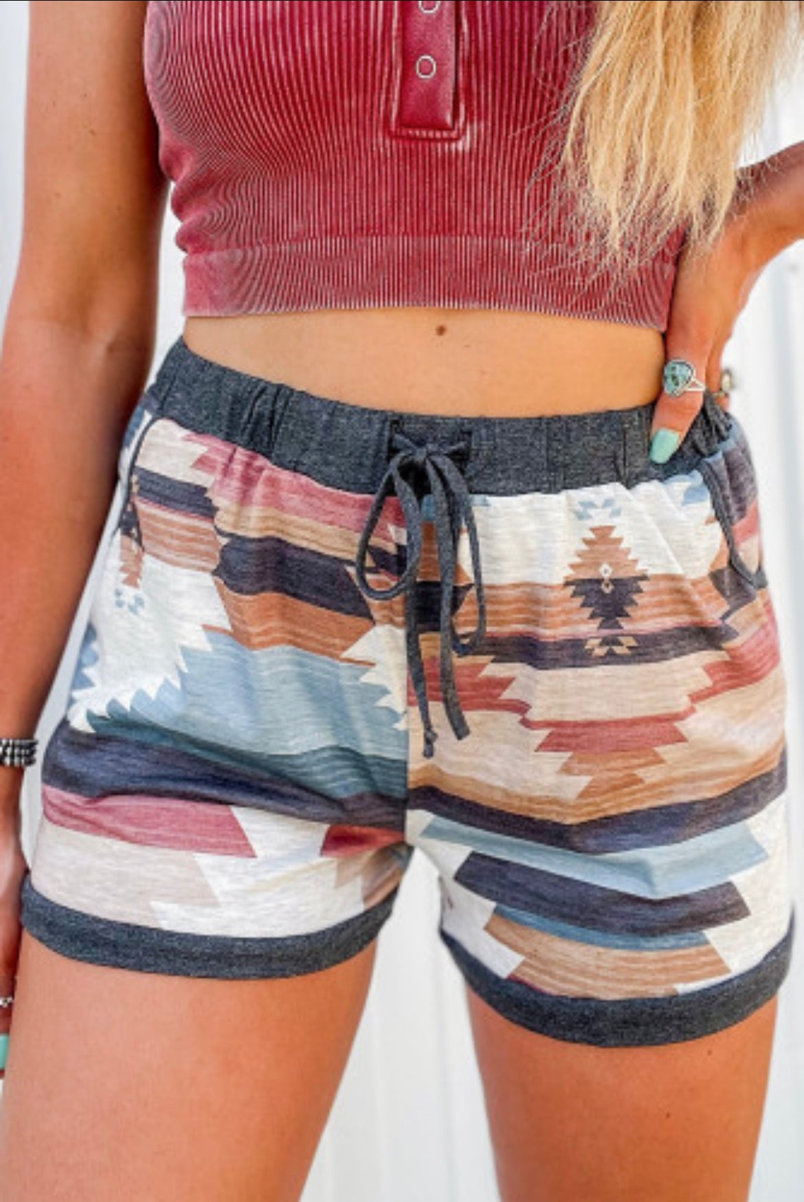 Aztec Shorts-Western Culture Leather