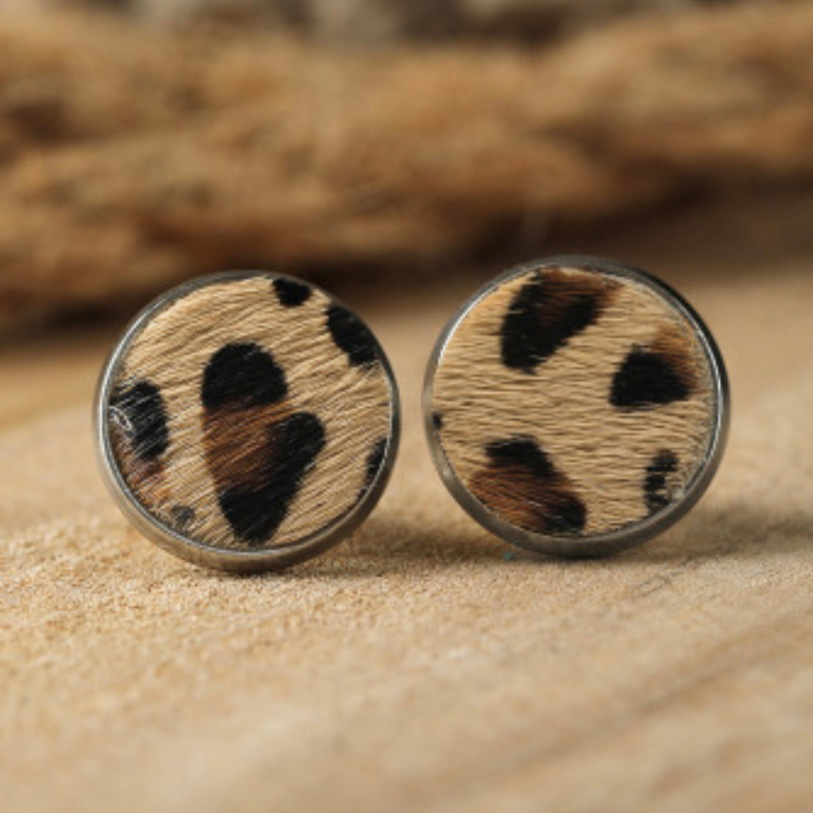Leopard Hide Studs-Western Culture Leather