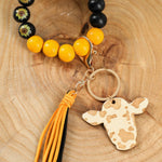 Beaded Key Wristlet Lanyard-Western Culture Leather